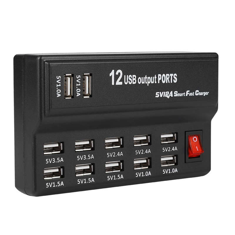 12-Port USB Smart Charger