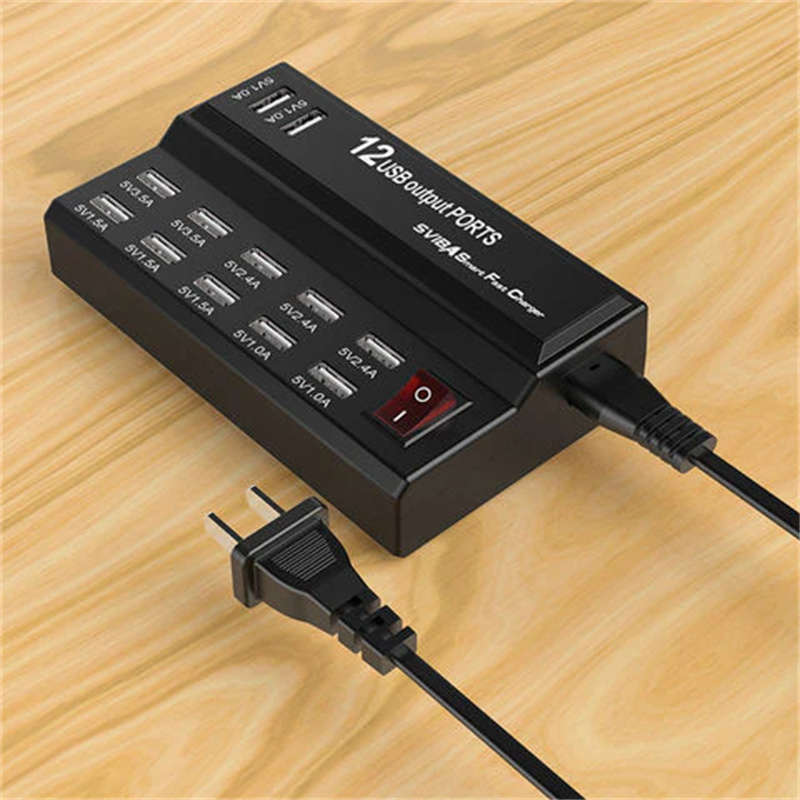 12-Port USB Smart Charger