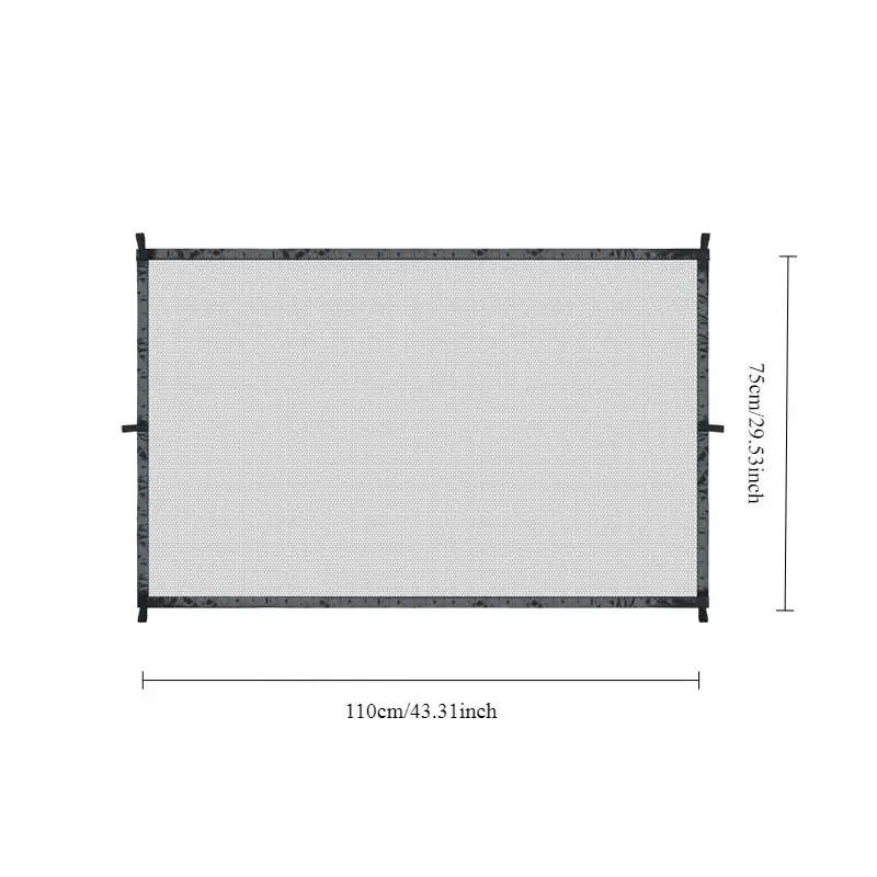 Nylon Mesh Barrier Easy to Install Pet Safe Gate for Rooms and Stairs