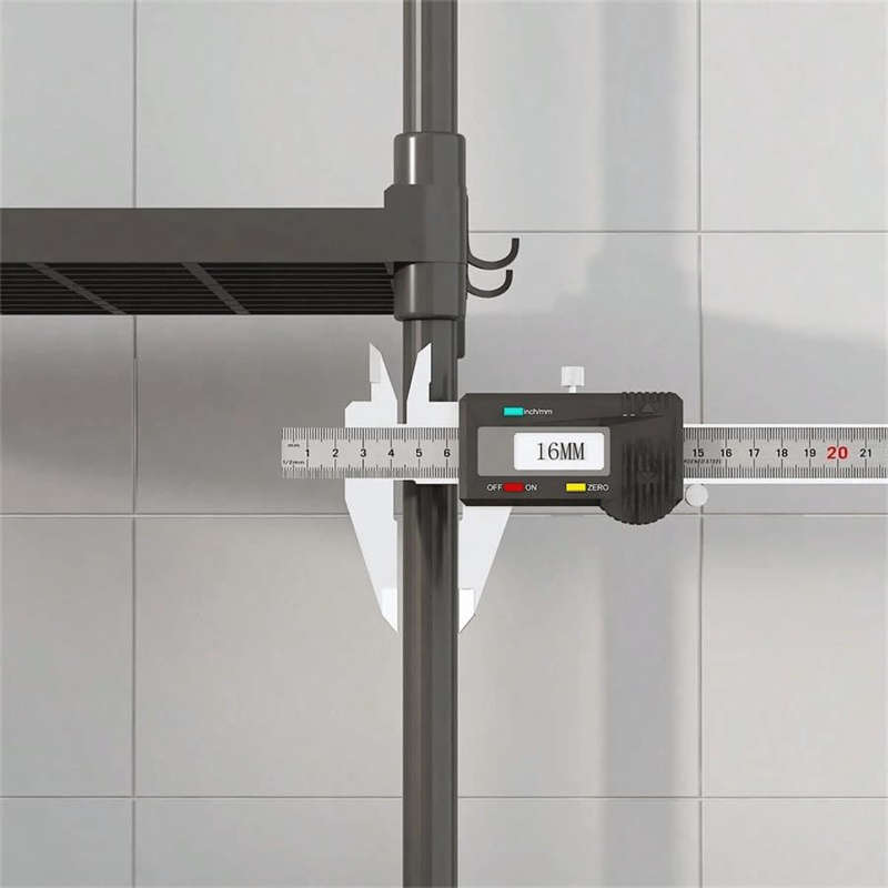 4 Layers Plastic Dry Kitchen Storage Rack for Bathroom, Bedroom Vertical Shelves