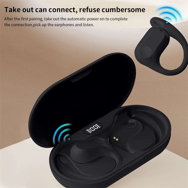 Bluetooth 5.3 Bone Conduction Wireless Sports Earphones IPX5 Waterproof In-Ear Earphones