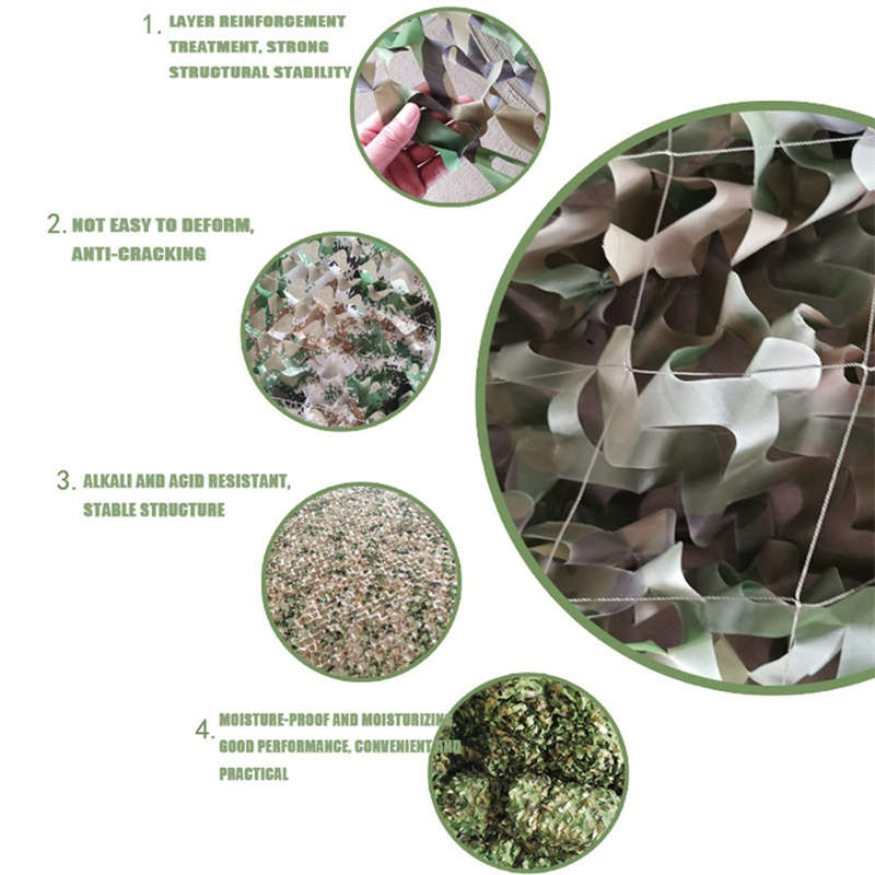 Polyester Leaf Camouflage Net (2.5*3M)
