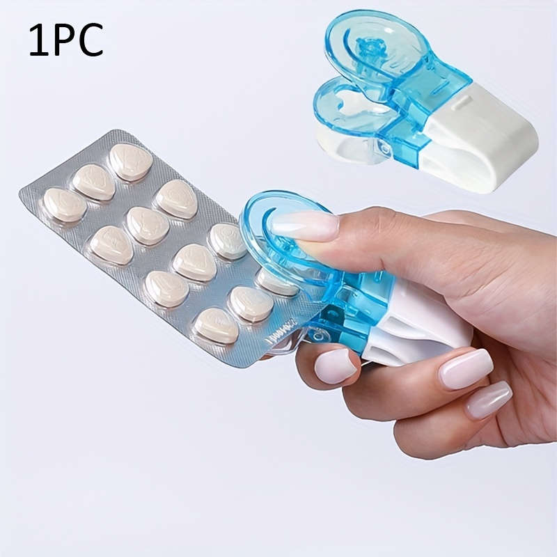 1pc Portable Pill Remover with Pill Box Home Gadgets