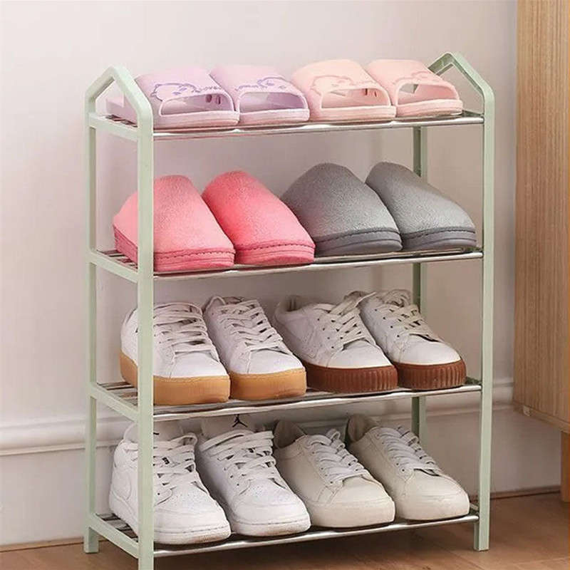 Shoe Organizing Rack Entrance Shoe Rack Large Capacity Four-Layer Shoe Storage Rack