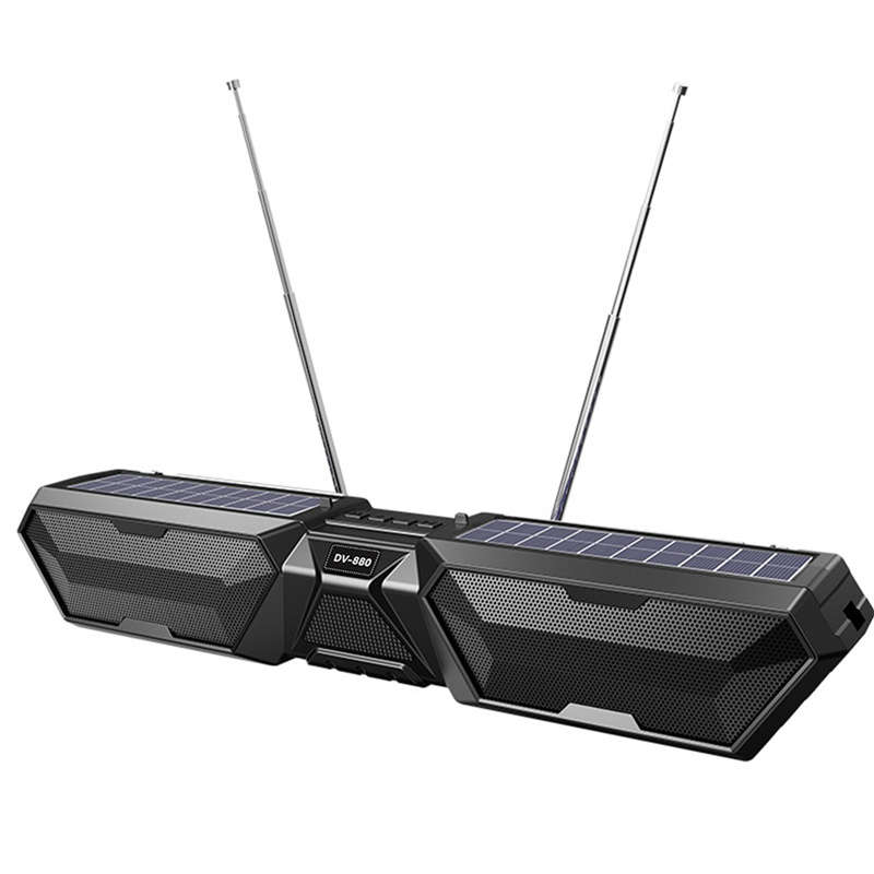 Portable HiFi Sound Quality Solar Dual Speaker Bluetooth Wireless Outdoor Speaker