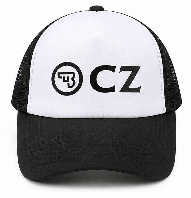 Trucker Cap Black And White Adjustable Baseball Hat