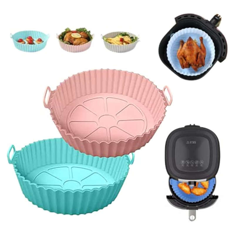 Silicone Air Fryer Mat Reusable Fryer Basket For Kitchen Oven Cooker