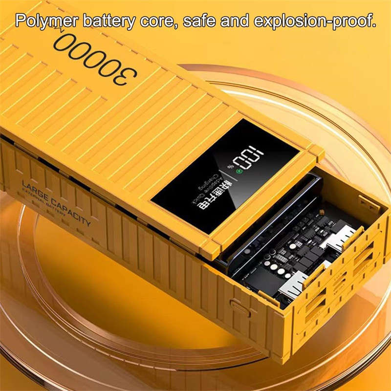 High Capacity 30000 mAh Power Bank External Battery for Phone Tablet with LED Screen