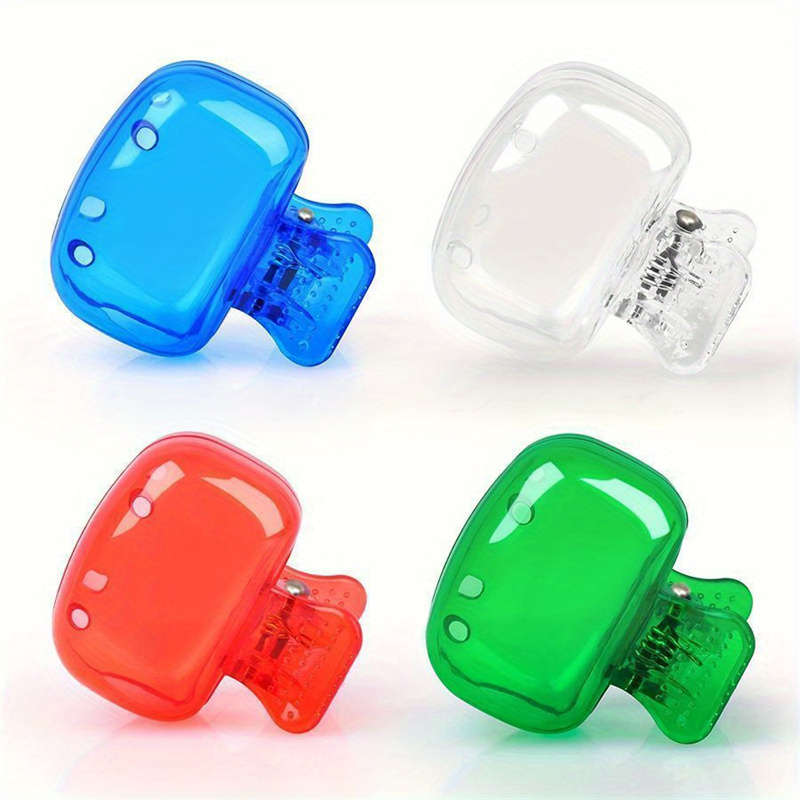 4-Pack Portable Toothbrush Case Toothbrush Protector with Vented Cover Suction Cup