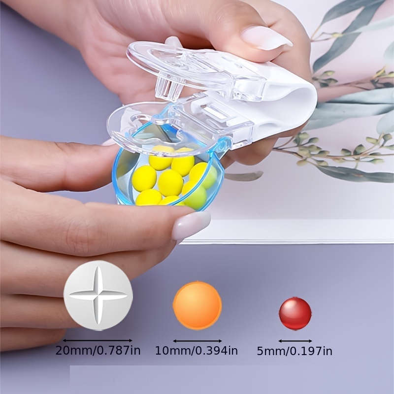 1pc Portable Pill Remover with Pill Box Home Gadgets