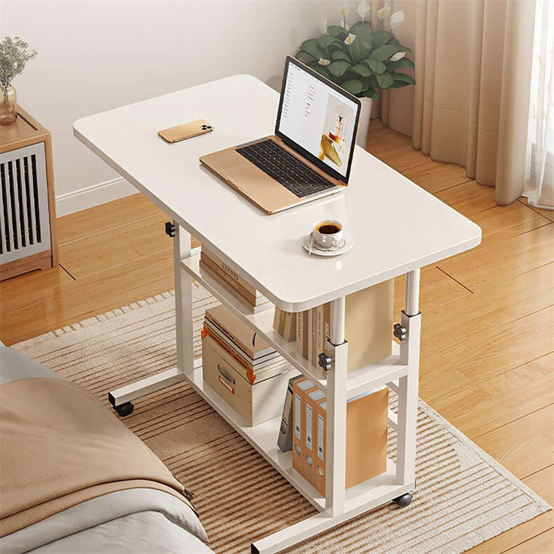 Adjustable Height Home Mobile Computer Desk Laptop Table with Wheels