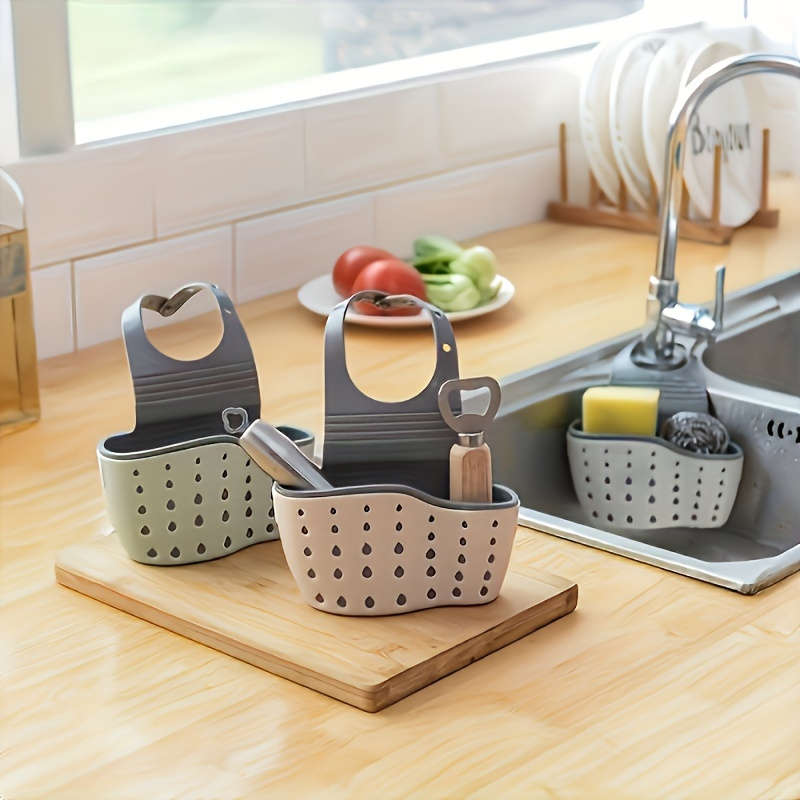 Modern Plastic Hanging Sink Organizer Kitchen Storage Rack