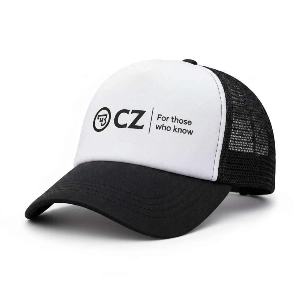 Trucker Cap Black And White Adjustable Baseball Hat