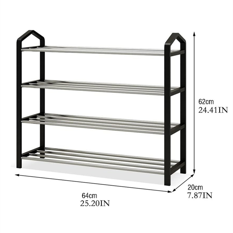 Shoe Organizing Rack Entrance Shoe Rack Large Capacity Four-Layer Shoe Storage Rack