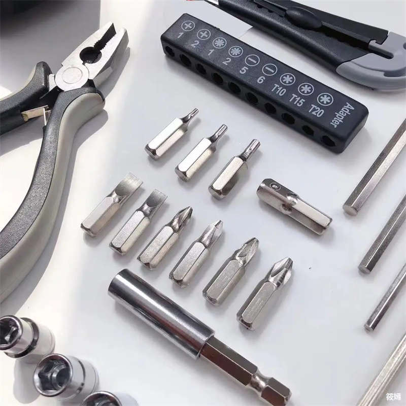 27-Pack Multi-Purpose Screwdriver Wrench Tape Measure Combination Hand Tools