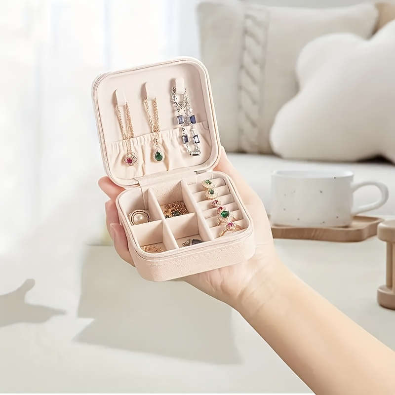 Multipurpose Travel Storage Box Modern Leather Jewelry Box