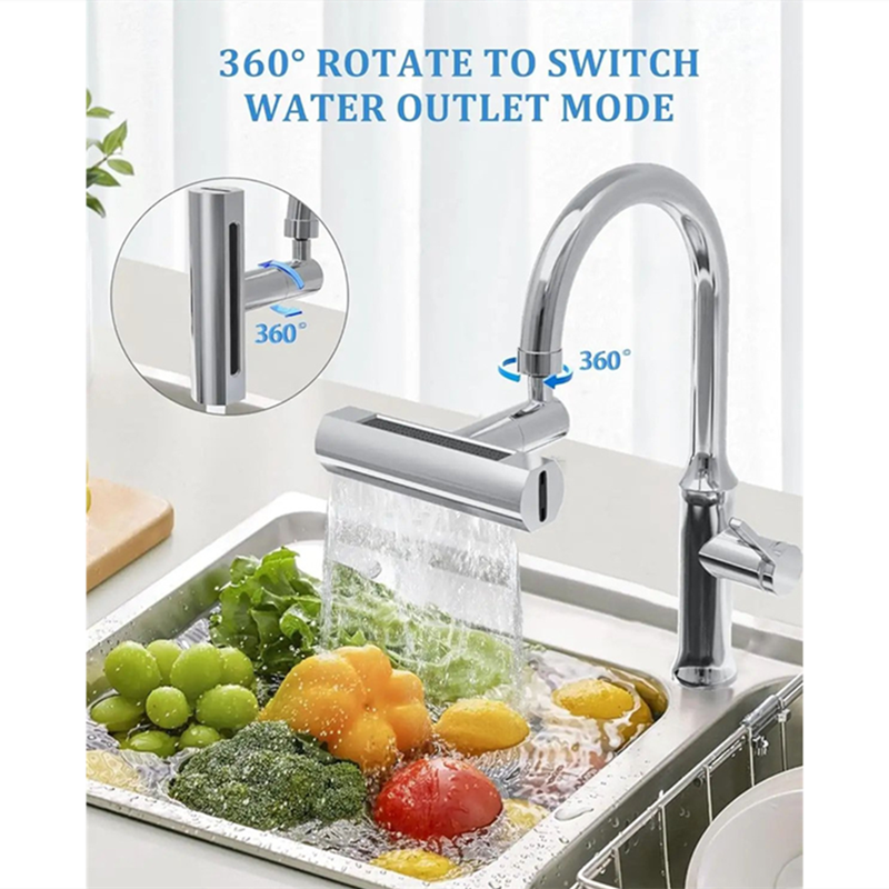 4-Mode Faucet Spout 360 Degree Rotating Kitchen Faucet Spout