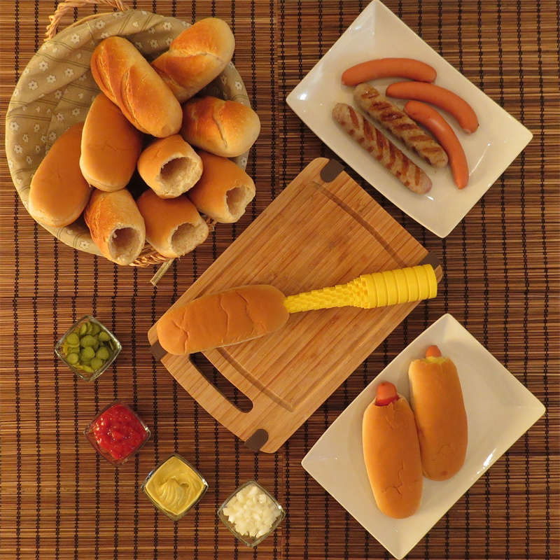 1pc Hot Dog Bun Drill Kitchen Baking Tools