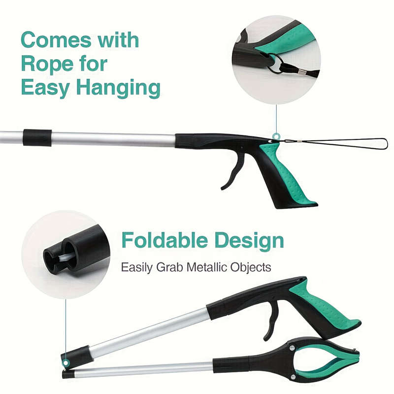 Ergonomic Folding Telescopic Grab Tool With Strong Magnetic Head