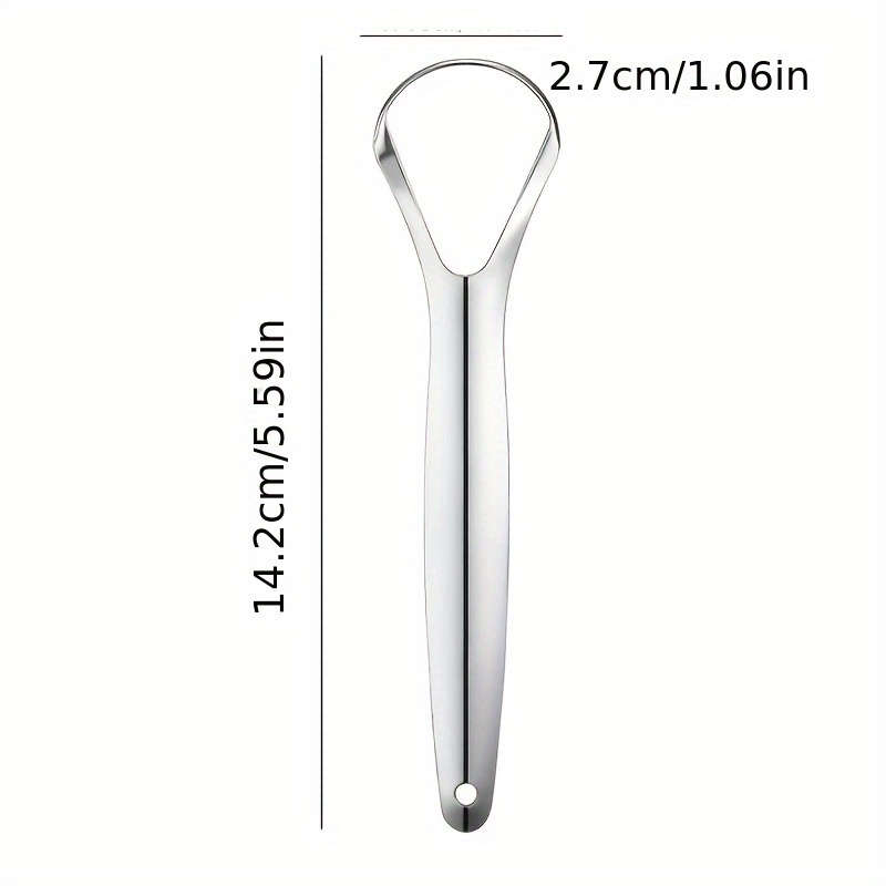 1 PC Tongue Scraper Stainless Steel Tongue Cleaner
