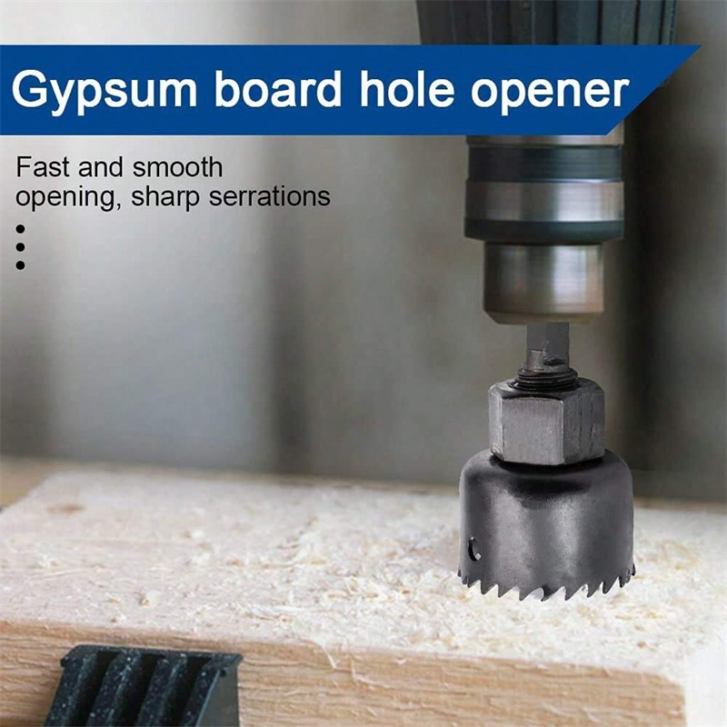 11-Piece Hole Saw Drill Bit Kit for Softwood, Plywood, Drywall, PVC