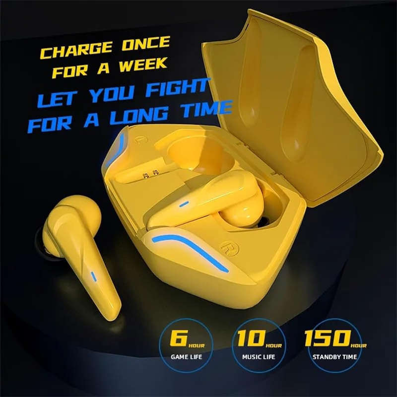 Gaming Wireless Bluetooth TWS 5.2 Low Latency Bluetooth Headset with Microphone