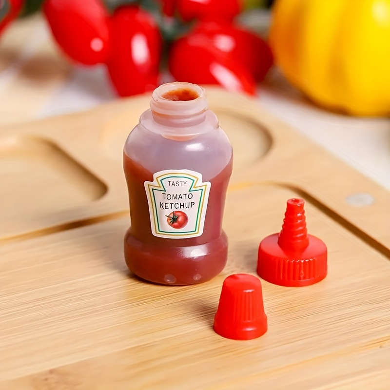 4Pcs Portable Mini Ketchup Bottles