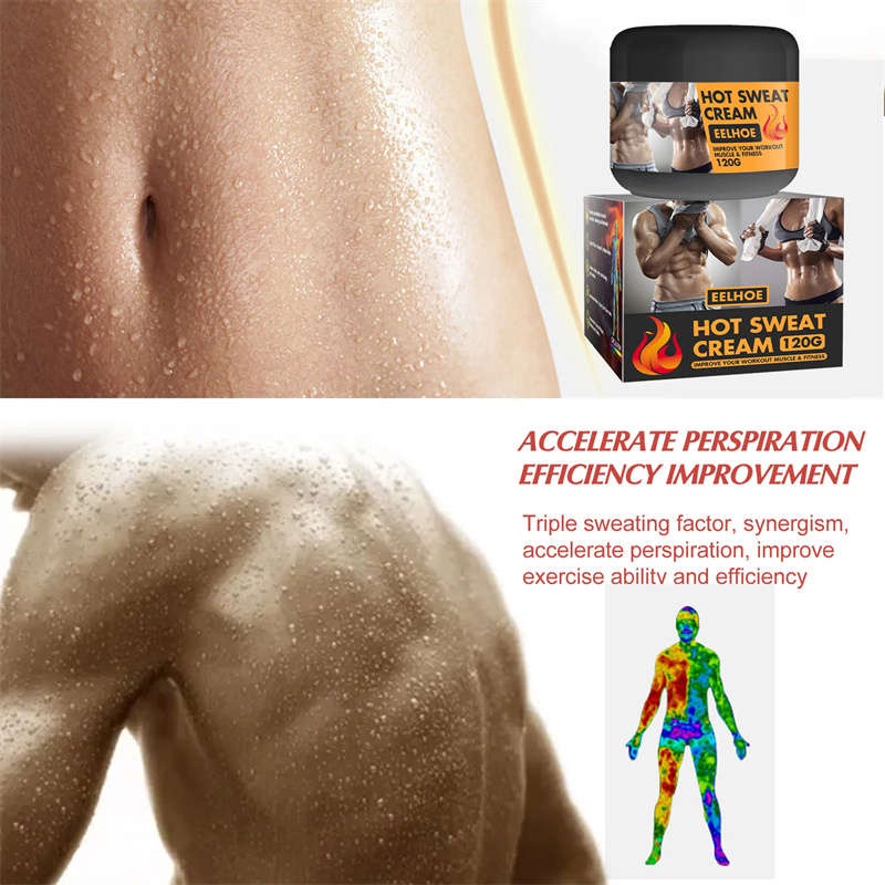 120G Hot Sweat Cream Gel Fat Burning Gel Slimming Cream Improve Muscle Building and Fitness
