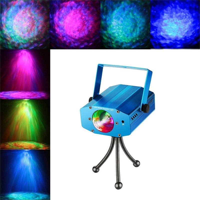 Three Color Water Ripple LED Stage Light with Remote Control 220V
