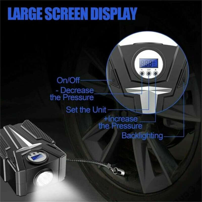 12V Portable Car Air Pump Compressor For Motorcycles Bicycles And Car Accessories