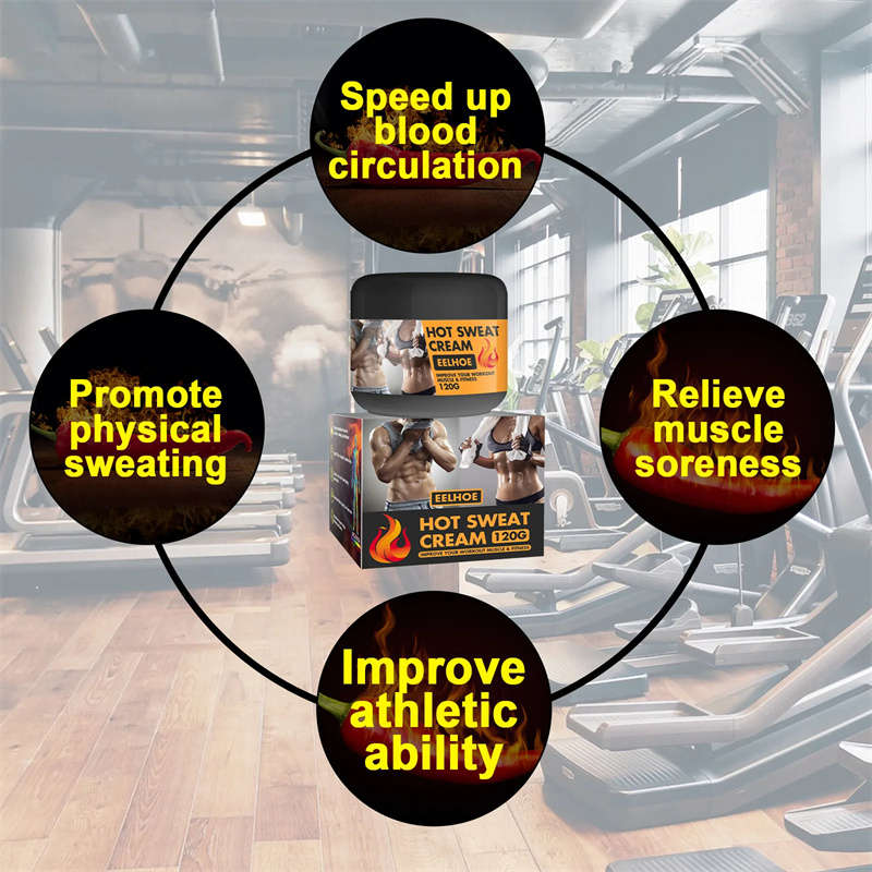 120G Hot Sweat Cream Gel Fat Burning Gel Slimming Cream Improve Muscle Building and Fitness