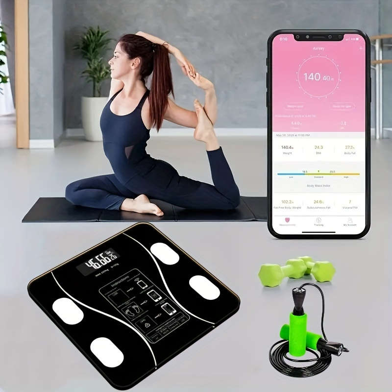 Smart Digital LED Weight Scale Smartphone App with Fat Measurement Function