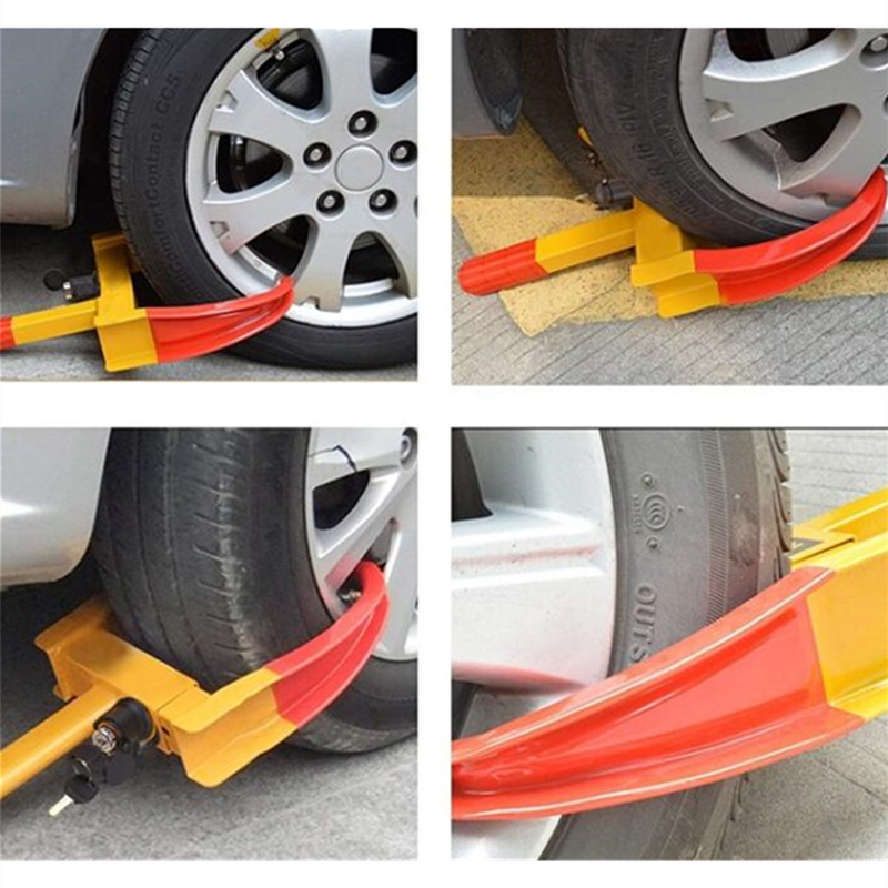 Heavy Duty Steel Trailer Wheel Lock Anti-Theft Car Tire Clamp Wheel Lock