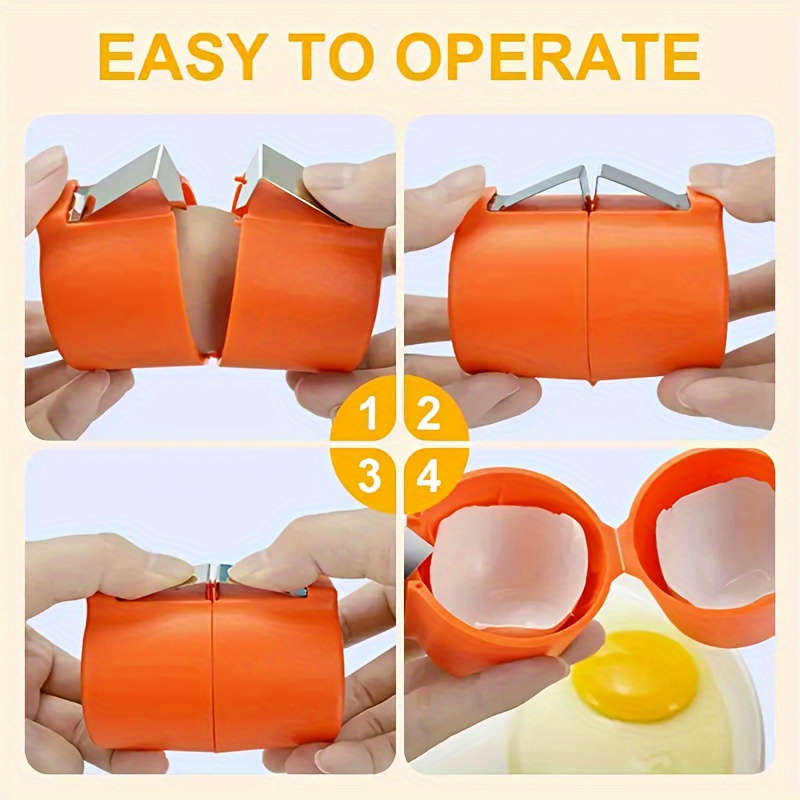1 Pcs Plastic Manual Egg Beater Baking Tool Egg Shell Separator