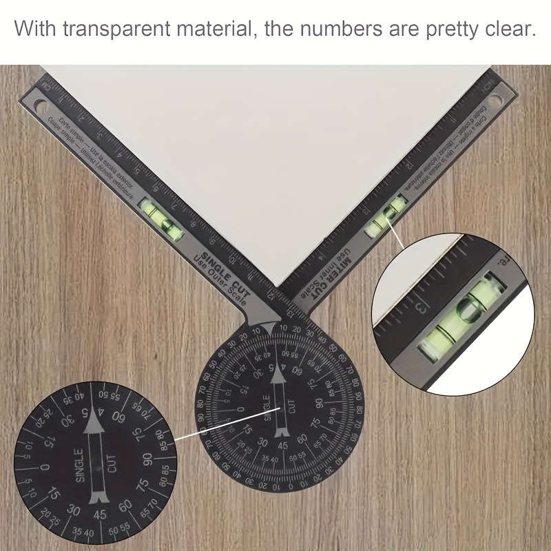 360 Degree Rotation Angle Meter Precision Woodworking Tools