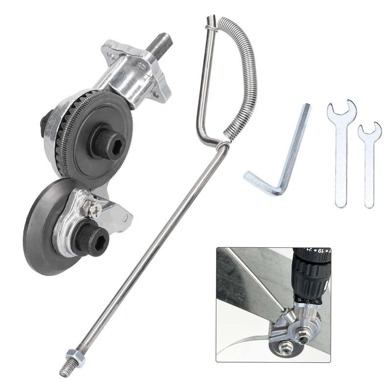 Electric Drill Modified Shearing Tool Drill Attachment for Metal Cutting