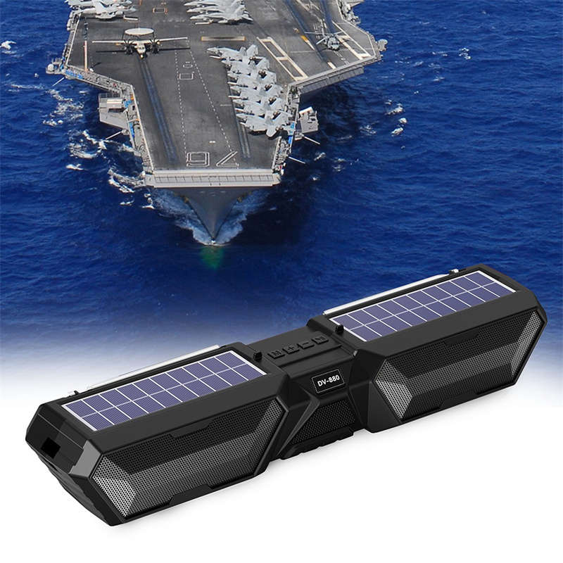 Portable HiFi Sound Quality Solar Dual Speaker Bluetooth Wireless Outdoor Speaker