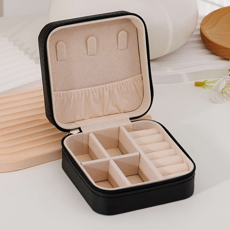 Multipurpose Travel Storage Box Modern Leather Jewelry Box