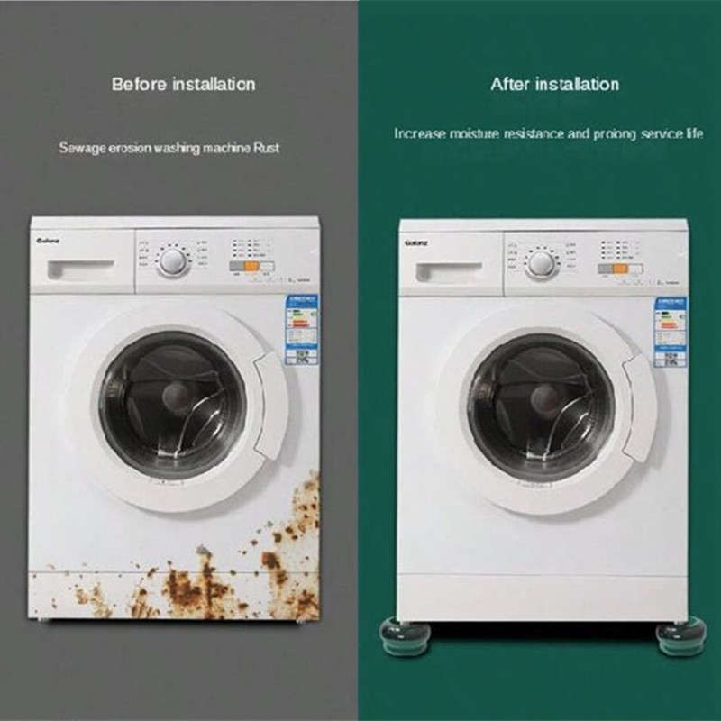 4-Pack Universal Non-Slip Rubber Feet for Washing Machines, Dryers, and Dishwashers