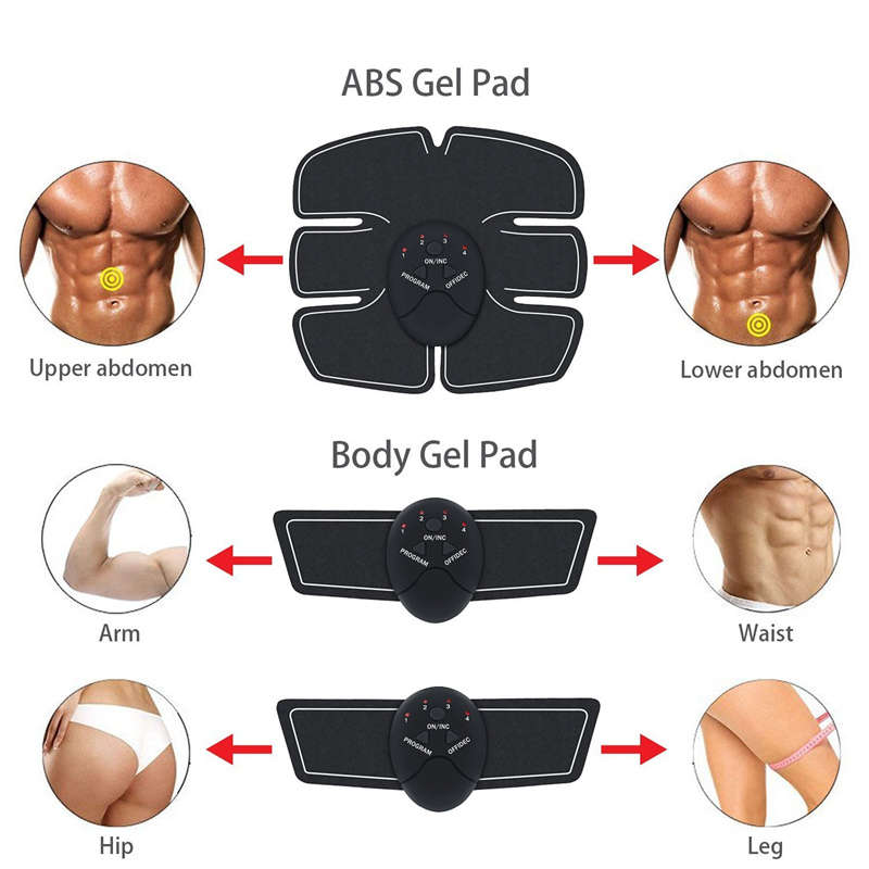 EMS Abdominal Muscle Stimulator Muscle Shaping Belt Home Fitness Equipment Unisex