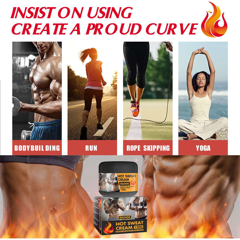120G Hot Sweat Cream Gel Fat Burning Gel Slimming Cream Improve Muscle Building and Fitness