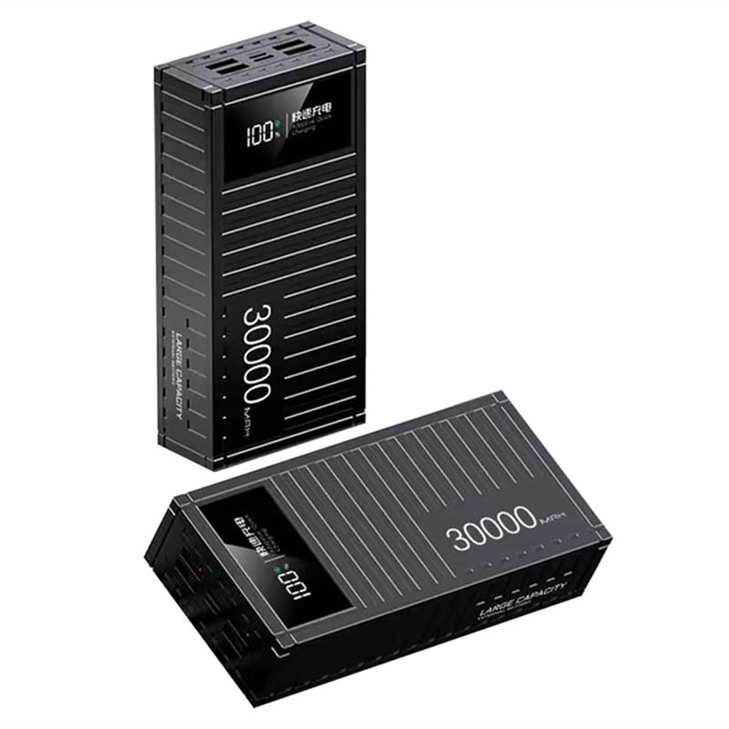 High Capacity 30000 mAh Power Bank External Battery for Phone Tablet with LED Screen