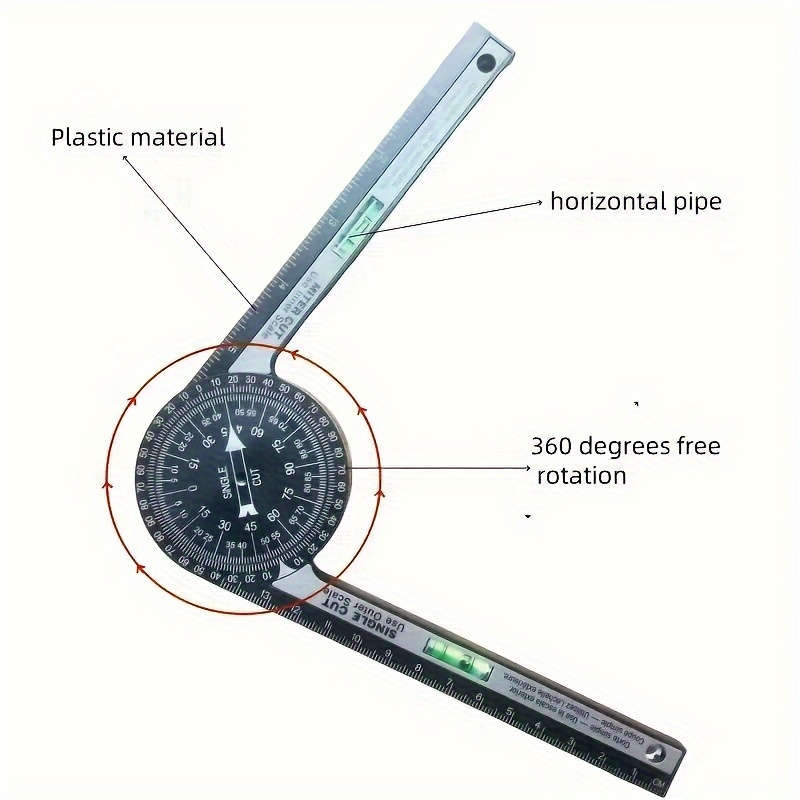 360 Degree Rotation Angle Meter Precision Woodworking Tools
