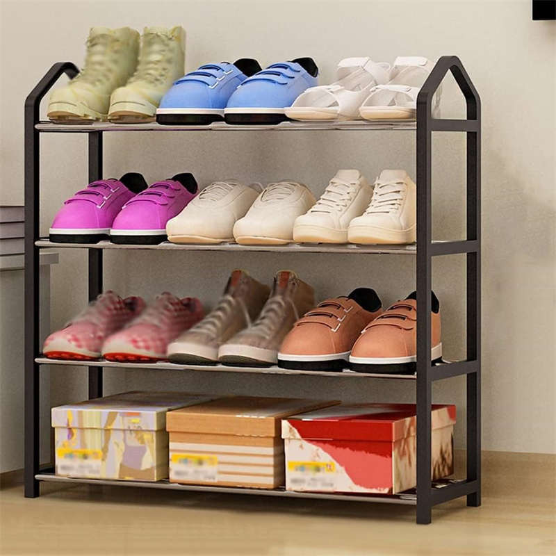 Shoe Organizing Rack Entrance Shoe Rack Large Capacity Four-Layer Shoe Storage Rack