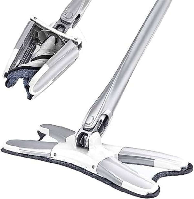 360° Fiber X Type Floor Cleaning Tool for Floor Cleaning Wet and Dry Mop for Home Kitchen