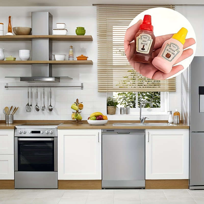 4Pcs Portable Mini Ketchup Bottles