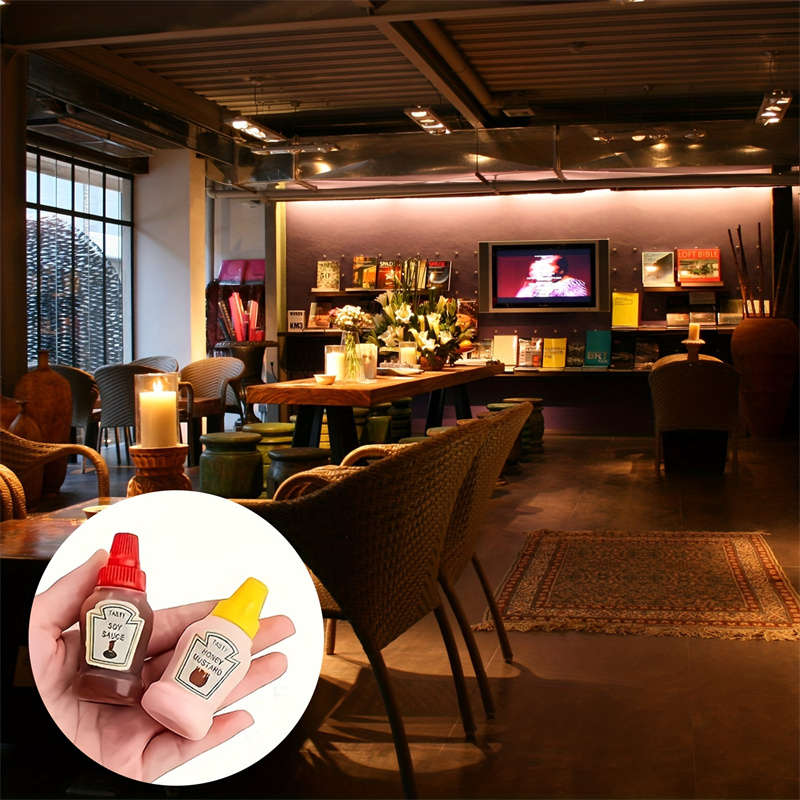 4Pcs Portable Mini Ketchup Bottles