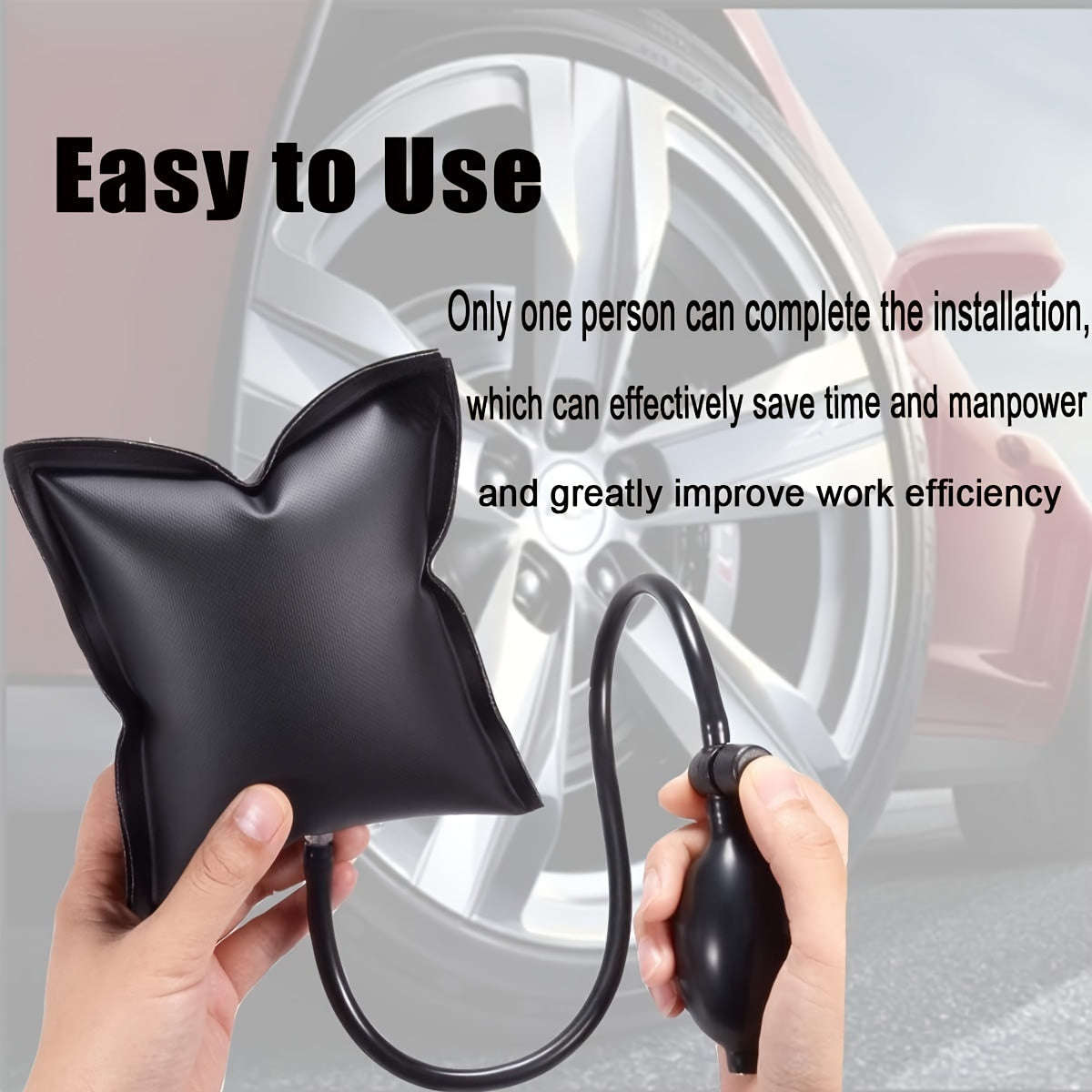 Multi-function Air Wedge Pump - Adjustable Inflatable Shim Bag for Car Leveling and Alignment, Great