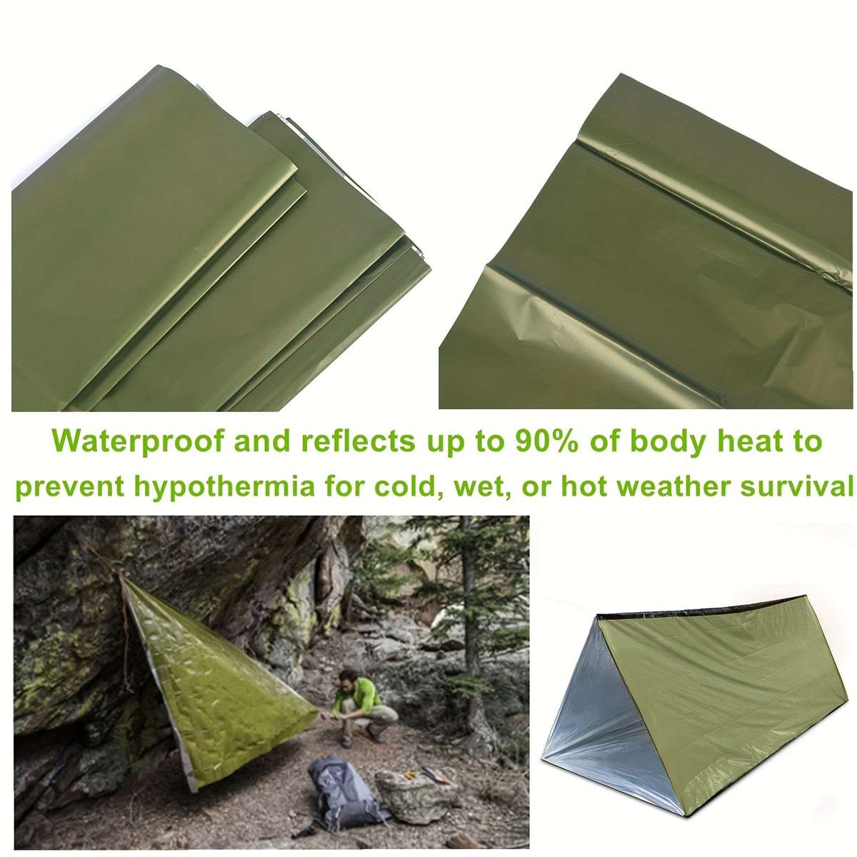 Portable Tent For 2 People - Waterproof And Windproof
