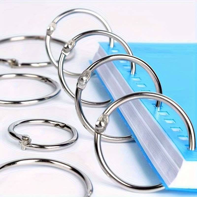 10 Pieces Metal Binder Rings